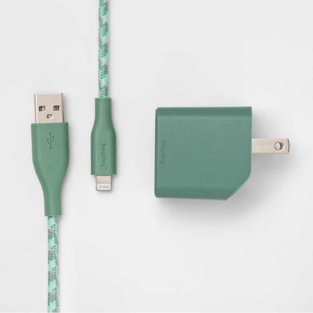 2-Port Wall Charger 15W USB-C & 5W USB-A  MFI CERTIFIED Lightning